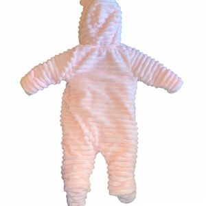 Pink stripe snow suit